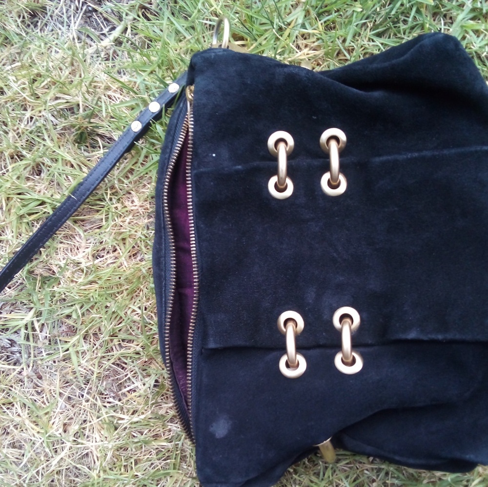 Black Leather Crossbody Bag